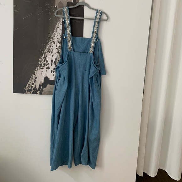 Rare Collina Strada Rhinestone denim overall - Picture 3 of 13